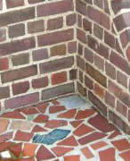 brick wall after